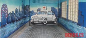 graffiti barcelona parking seat 600 blanco